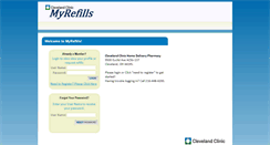 Desktop Screenshot of myrefills.clevelandclinic.net