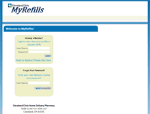 Tablet Screenshot of myrefills.clevelandclinic.net