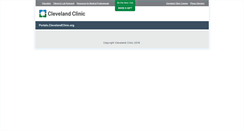 Desktop Screenshot of portals.clevelandclinic.org